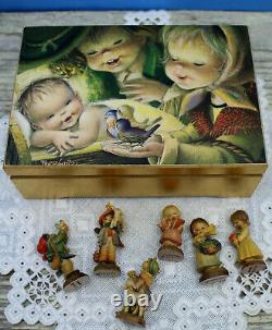 Miniatures ANRI Ferrandiz Reuge Music Box Wood Carvings 6 FigurInes LE Italy