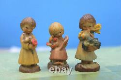 Miniatures ANRI Ferrandiz Reuge Music Box Wood Carvings 6 FigurInes LE Italy