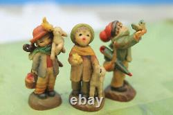 Miniatures ANRI Ferrandiz Reuge Music Box Wood Carvings 6 FigurInes LE Italy