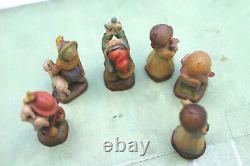 Miniatures ANRI Ferrandiz Reuge Music Box Wood Carvings 6 FigurInes LE Italy