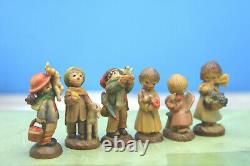 Miniatures ANRI Ferrandiz Reuge Music Box Wood Carvings 6 FigurInes LE Italy