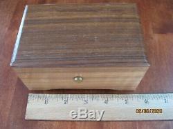 Mint Vtg Reuge Sainte Croix Switzerland Wood Music Box Edelweiss Lara's Theme