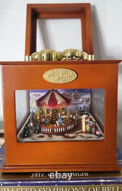 Mr Christmas Animated Symphony of Bells 50 Songs Wood Brass Music Box Tested