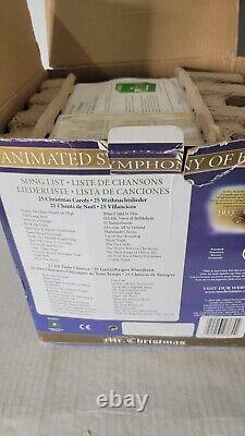 Mr Christmas Animated Symphony of Bells 50 Songs Wood Brass Music Box Tested