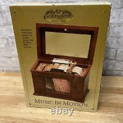 Mr Christmas Gold Label Collection Music In Motion Cherry-toned Wood New Open Bx