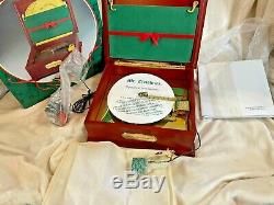 Mr Christmas Holiday Symphonium Burl Wood Music Box 16 Song Discs NIB