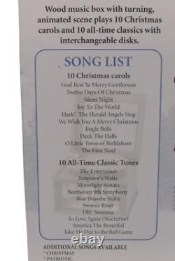 Mr Christmas Holiday Symphonium Wood Music Box 20 Disc's