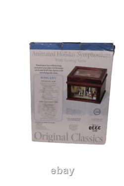 Mr Christmas Holiday Symphonium Wood Music Box 20 Disc's