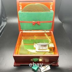 Mr. Christmas Music Box Disk 16 Photos Made Of Wood Hymn Storage