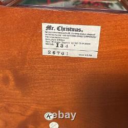 Mr Christmas Music in Motion Music Box Real Wood Tested and Working