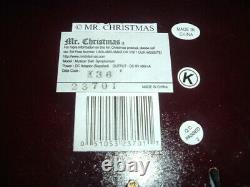 Mr. Christmas Musical 6 Bell Symphonium Real Wood & Plays 1 Song 12 (w)