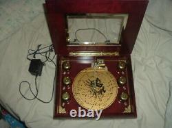 Mr. Christmas Musical 6 Bell Symphonium Real Wood & Plays 1 Song 12 (w)