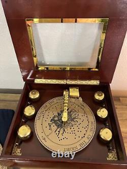 Mr Christmas Musical Bell Symphonium Classics Wood Music Box With 16 Discs & Cord