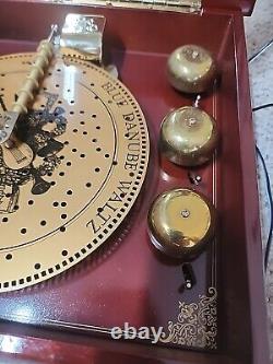 Mr Christmas Musical Bell Symphonium Classics Wood Music Box With16 Discs Complete