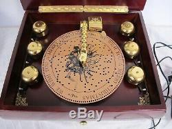 Mr Christmas Musical Bell Symphonium Wood Music Box 16 Disc In Box