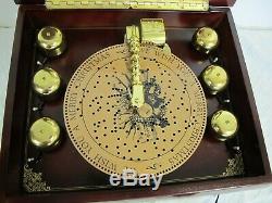 Mr Christmas Musical Bell Symphonium Wood Music Box 16 Disc In Box