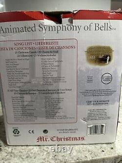 Mr. Christmas Symphony of Bells Animated Carousel Wood Music Box 50 Songs Works