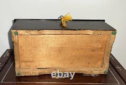 Music Box Antique Victorian Wood Case Windup Music Box 6 Airs Pre 1900's