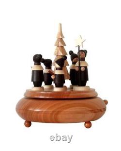 Music Box Carolers 18 cm Music Box Erzgebirge NEW