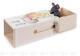 Music Box Käse-box With Mouse, Melody Small World Height = 6cm New