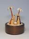 Music Box Nativity Scene Natural Wood Design 18 Cm Erzgebirge New