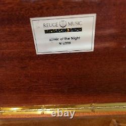 Music Box Reuge Italy Inlaid Wood Music of the Night Phantom of Opera 1980 Plays