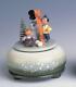 Music Box Small Winter Joys/ski 14 Cm New Music Box Erzgebirge