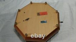 Music Box Swiss Movement Mapsa Italy Brahmswalzer 9 Octagonal wood inlay