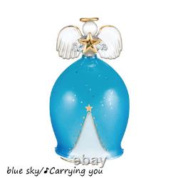 Music box Select song and color beautiful gift angel Glass Angel