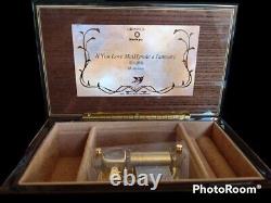 Music box jewelry case Orpheus snkyo wood grain antique miscellaneous F/S Japan