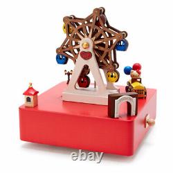 Music box wooden Hello Kitty spinning Ferris wheel Look up at the night stars Jp