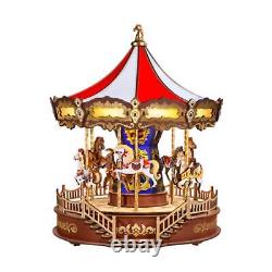 Musical Carousel Music Box Rotating Musical Figurine Holiday Kids Gift