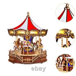 Musical Carousel Music Box Wind up Horse Musical Box for Mom Birthday Gifts