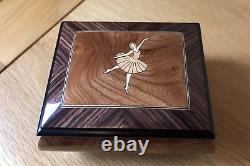 N. J. Dean & Co OOS Wooden Ballerina Musical Ring Box