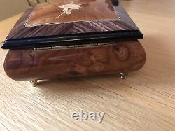 N. J. Dean & Co OOS Wooden Ballerina Musical Ring Box