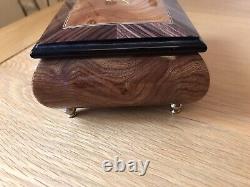 N. J. Dean & Co OOS Wooden Ballerina Musical Ring Box