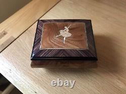 N. J. Dean & Co OOS Wooden Ballerina Musical Ring Box