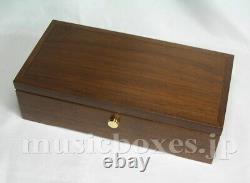 NEW Empty Wood Box for DIY Music Box 72 Note ORPHEUS Sankyo JAPAN Walnut+Spruce