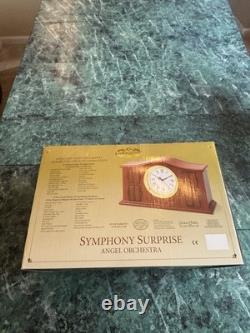NEW IN BOX Gold Label Mr Christmas Symphony Surprise Angel Orchestra Wood Clock