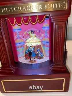 NEW Mr. Christmas Heirloom Nutcracker Suite Ballet Stage Action Music Box wood