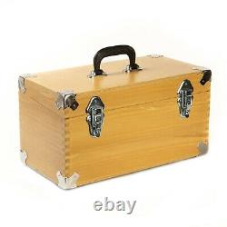NEW Professional DJ 7 single 45 record case box handmade in wood PINE