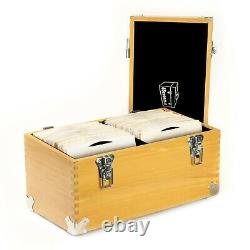 NEW Professional DJ 7 single 45 record case box handmade in wood PINE