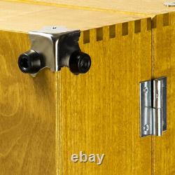 NEW XL Professional DJ 7 single 45 record case box handmade in wood OAK