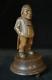 Nutcracker Music Box Standing Man Swiss Black Forest Wood Carved Antique C1900