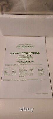 NewMr. Christmas 2004 Holiday Symphonium Wooden Music Box Interchangeable Disks