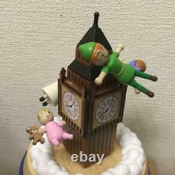 Not Released In Japan Rare Disney Peter Pan Made Of Wood Music Box