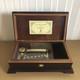 Orpheus Music Box Sankyo 50 Note Danube Dance Mahogany Japan Used