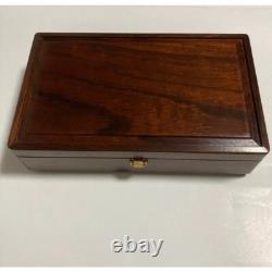 ORPHEUS SANKYO 50 note 2 pieces Wood Music box Jewel box DX121-CAB Tested