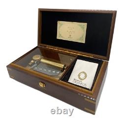 ORPHEUS SANKYO 50 note wood Music Box Habu no Minato / Rain on Jogashima