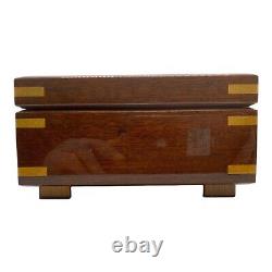 ORPHEUS SANKYO 50 note wood Music Box Habu no Minato / Rain on Jogashima